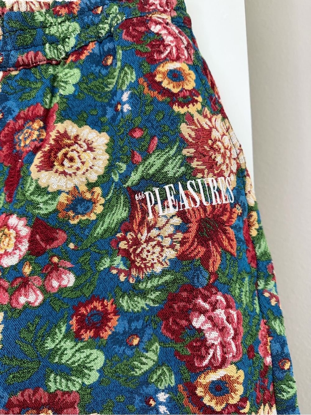 Floral Blue Knit Pleasures Sweatpants